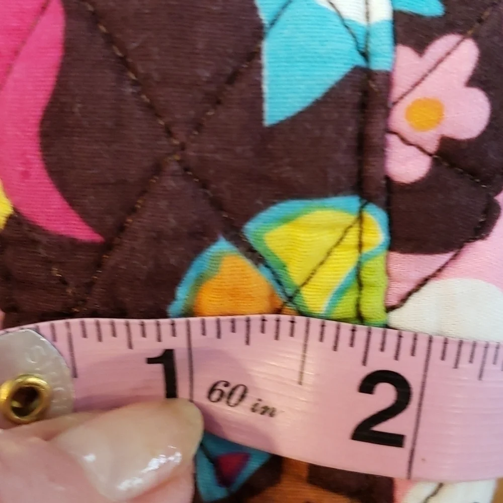 N. Gil Make-up Bag Cutch Owl Design Gingham Reversible EUC